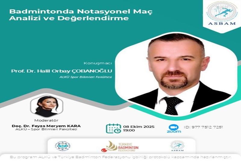 Webinar: Badmintonda Notasyonel Maç Analizi ve Değerlendirme Webinar: Badmintonda Notasyonel Maç Analizi ve Değerlendirme